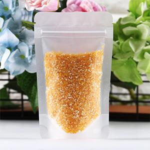 Open Top Mylar Bags, Matte Clear, Zipper Lock Heat Seal Pouch With Tear Notch For Zip Food Storage Lock Packing 6