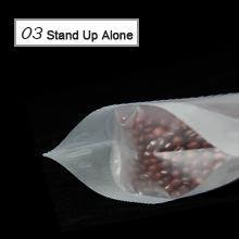 Open Top Mylar Bags, Matte Clear, Zipper Lock Heat Seal Pouch With Tear Notch For Zip Food Storage Lock Packing 10