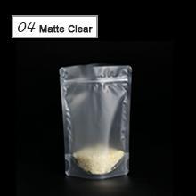 Open Top Mylar Bags, Matte Clear, Zipper Lock Heat Seal Pouch With Tear Notch For Zip Food Storage Lock Packing 11