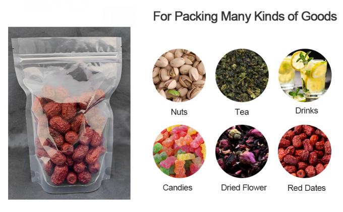 Kraft paper pouch, Odor Proof Bags, Zip Top Waterproof For Food Storage, Heavy Duty Zip lockk, Heat Sealable 10