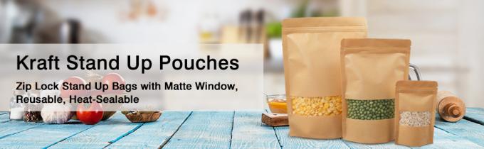 Stand Up Pouch Bag With Or Without Zipper, Flat Heat Seal Bag, Flat Bottom Bag, Back Seal Bag 8