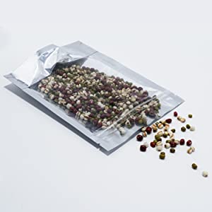 Self-Sealing Zipper Pouch, Resealable Odor Proof Bags, Zip Top Waterproof, Food Storage, Heavy Duty Zip lockk 8