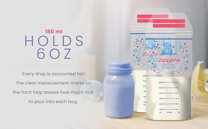 Milk Pouch Bags, Waterproof, Smell Proof, Airproof, Slider Zipper Grip Stand Up Package 9