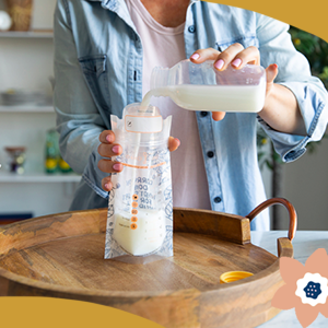 Freeze Organizer, Container, Storing System, Breastfeeding Accessories, BPA-Free, Double Zipper Lock 1