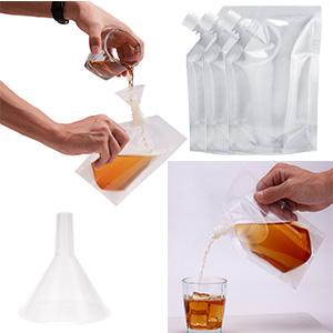 Compact Freezer Storage, Double Zipper Pouches, Reusable Food Pouches, Breastmilk Storage, Nozzle Drink Bag 0