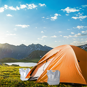 Collapsible Water Container Bag, Storage Jug, Sport Camping Riding Mountaineer, Freezable 6