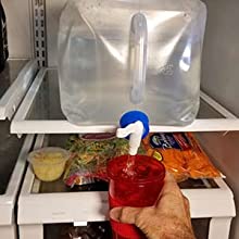 Water Container With Spigot, Storage Carrier Jug, Hiking Backpack, Survival Kit, Water Canteen 0