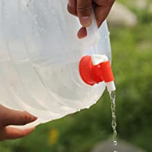 Portable Water Storage Jug, Water Carrier, Foldable Canteen, Outdoors BBQ Camping Hiking 2