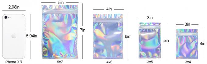 Smell Proof Mylar Bags, Foil Small Zip lockk Bags, Halloween Christmas Favor, Foil Pouch Slidelock 3