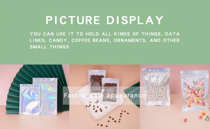 Foil Mylar Bags, Foil Pouch Bags, Multifunctional storage bags, Reusable, Recyclable, Resealable 3