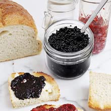 Mini Canning Jars With Black Lids, glass storage jar container Cosmetic, Lotion, Cream, Makeup 3