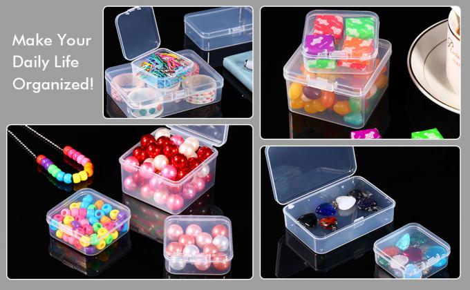 Plastic Beads Storage Containers Box, Storage Of Small Items Crafts, Hinged Lid, Jewelry, Hardware 2