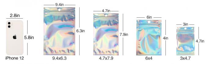 Resealable Zip lockk Pouch, Mylar Bags, Resealable Smell Proof Bags, Aluminum Foil Pouch Bag 1