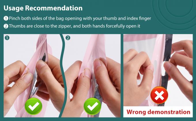 CBD, Gummies, Weedness, Airtight Heat Resealable Smell Proof Mylar Stand Up Bags With Clear Window 7