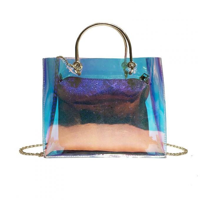 Eco Friendly Neon Colorful PVC Cosmetic Makeup Toiletry Skin Kits Pouch Waterproof Clear Vinyl Gift Bag 3