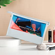 DAZZLING HOLOGRAPHIC, TPU PVC Laser Cosmetic Bag, Makeup Organizer Bags, Jelly Purse, Hanging Toiletry 1