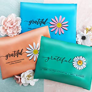 PLA Polylactide & PBAT Biodegradable Polymer, 100% Plant-Based, Compostable, Thank You Mailer Packaging Bag 3