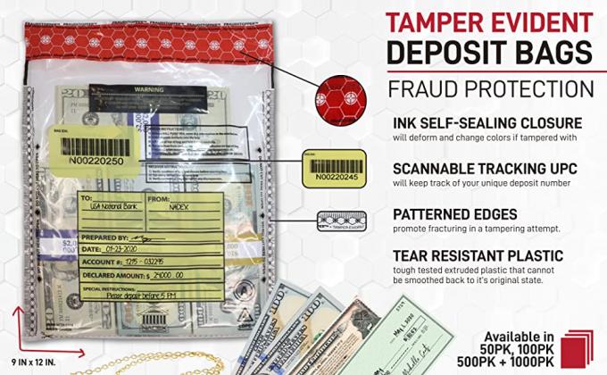 ICAO Duty Free Packaging, STEBs Bags, Custom Airport Store, Retail Shop Security Bags, Tamper Evident Proof 1