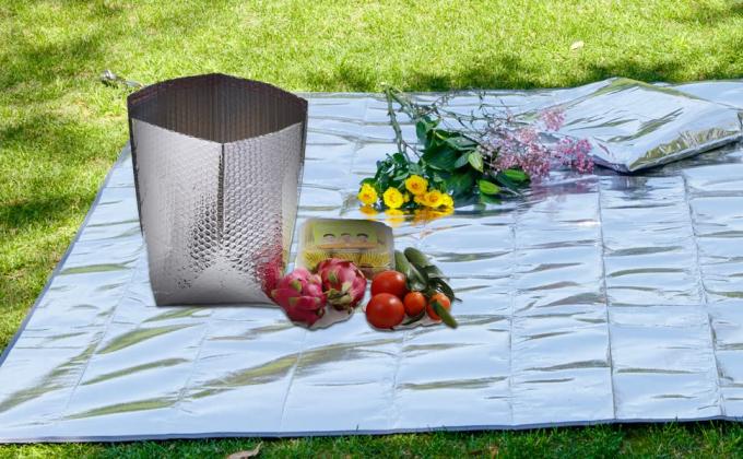 Aluminum Cooler Sealed Insulated Bag, Handle Thermal Lunch Bag, Hot Cold Bag, Transportation, Preservation 10