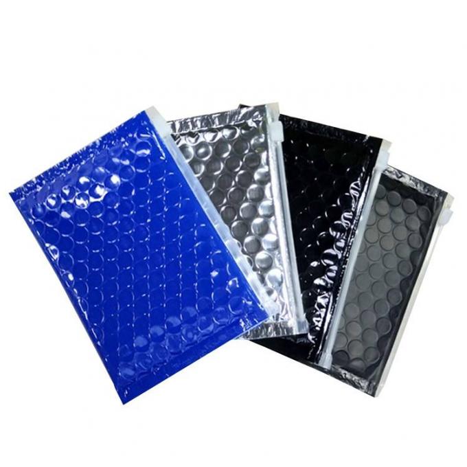 Anti-Shock Slider Air Zip lockk Bubble Bag, Colored Bubble Packaging, Makeup Cosmetic Zipper Packaging pouch 0