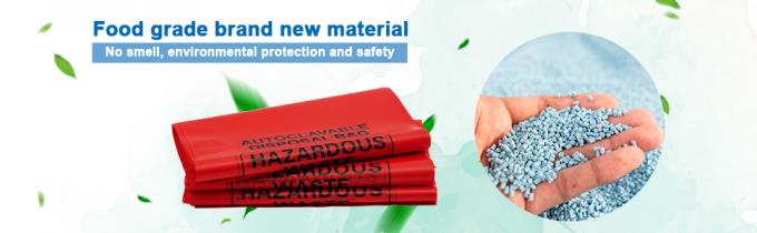 Polypropylene Biohazard Disposal Bags, Warning Label, Sterilization Printed, Waste Bags With Biohazard Symbol 0