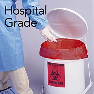 Biohazard Treatment Bags, Sterilized Bags, Disposal Bags, Waste Sacks, Hazardous Waste Bag With Ties 1