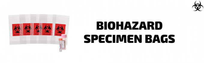 Reusable Resealable Biohazard Specimen Bags, Laboratory Sample Bag, Zip lockk, Outside Pocket Paperwork Pouch 0