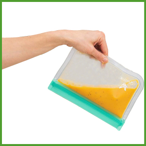 PEVA, Silicone, Reusable Storage Resealable Freezer Food Bags, Leak Proof Zip lockk Airtight lunch Container 9