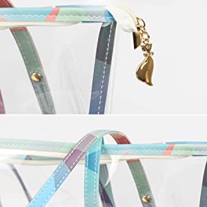 Women Bag, Stadium Bags, PVC Tote Bag, Handbag, Festival Gift Wrap Bag, Cosmetic Handle Storage Bag 10