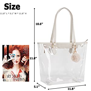 Hologram Clear Bag, Great For Sports Games, Work, Security Travel, Stadium Venues Or Concert 5