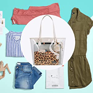 Hologram Clear Bag, Great For Sports Games, Work, Security Travel, Stadium Venues Or Concert 13