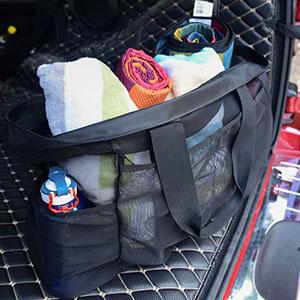 Mesh Beach Bags Totes, Extra Large Pockets, Oversized Big Duffle Bag, net bags, Grocery Produce Pockets 5