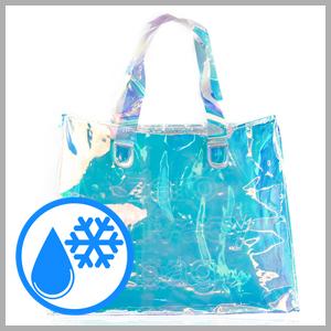 Reflective laser PU leather bag, Iridescent Tote, Fashion Holographic Handbag, Privacy Bag, Stadium Work Bag 3