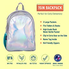 Backpack Student School Daypack Travel Caming Bag For Women Girls, Drawstring Bags, Multicolor rainbow 15