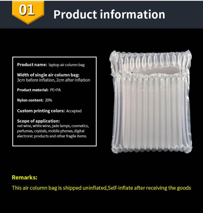 Inflatable Laptop Protective Mailer Bag, Transport Packing, Air Cushion Bag , Air Column Bag Packing 2