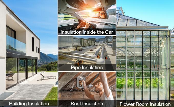 Construction Foam Foil Backed Heat Insulation Film, Thermal Raidant Barrier sheet, Pipe Wrap, Building Roof 2