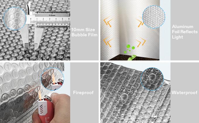Construction Foam Foil Backed Heat Insulation Film, Thermal Raidant Barrier sheet, Pipe Wrap, Building Roof 1