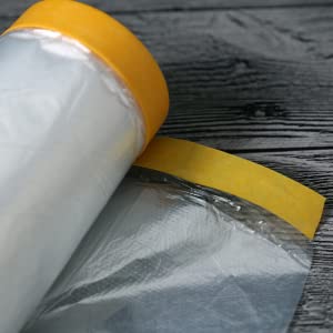 Automotive Roll Masking Film set, Painting Tray kit, Pre-Taped, Sheeting Covering, Car Furniture Protection Cover 8