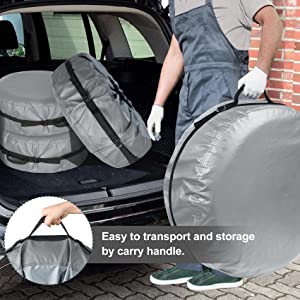 Tire Cover With Handle, Wheel Storage Tote Bags, Tire Tote, Tire Cover, Wheel Tire Bags, Snow Protector 1