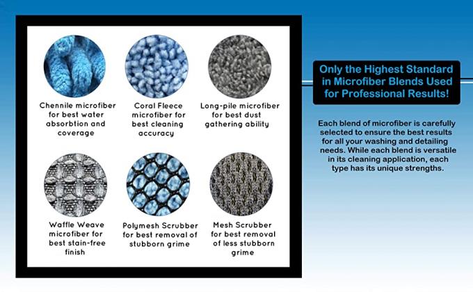 Car Clean Accesories Car Washing Cleaning Set 7 In 1 Portable Car Wash Kit, Brush Mop, Microfiber Car Towel 8