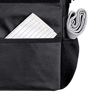 Car Trash Bags Car Backseat Organizer Bag Cooler, Car Garbage Can, Storage Pockets, Collapsible Portable bin 8