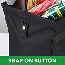 Car Trash Hanging Bag, Storage Pockets Leak-Proof Organizer Collapsible Portable Waterproof Car Garbage Bin 2