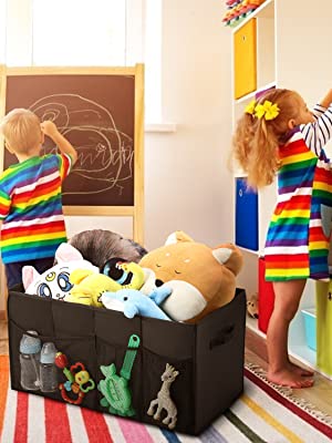 Car Trunk Organizer For SUV, Expandable Large Capacity, Sturdy Cargo Trunk Storage Organizer, Non Slip Bottom 13