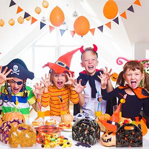 Pumpkin Lawn Bags, Festive Leaf, Halloween Decorations, Trick Or Treating, Party Supplies, Giant Goody Bags 17