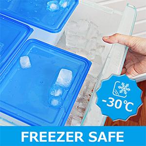 Reusable Freezer Food Storage Containers with Lids, Meal Prep Container Sets Bento Box BPA Free Microwaveable 1