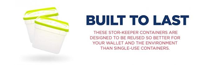 Reusable Freezer Food Storage Containers with Lids, Meal Prep Container Sets Bento Box BPA Free Microwaveable 6