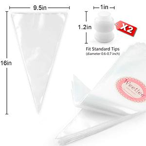 Biodegradable Pastry Piping Bags, Cake Decorating Bags, Baking Cookies Candy Supplies Kits,  Icing Bags 1