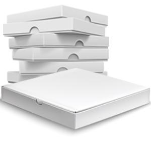 Custom Pizza Packing Paper Box Corrugated With Different Size, Recycle Paper Simple Pizza Package Lunch Box 3