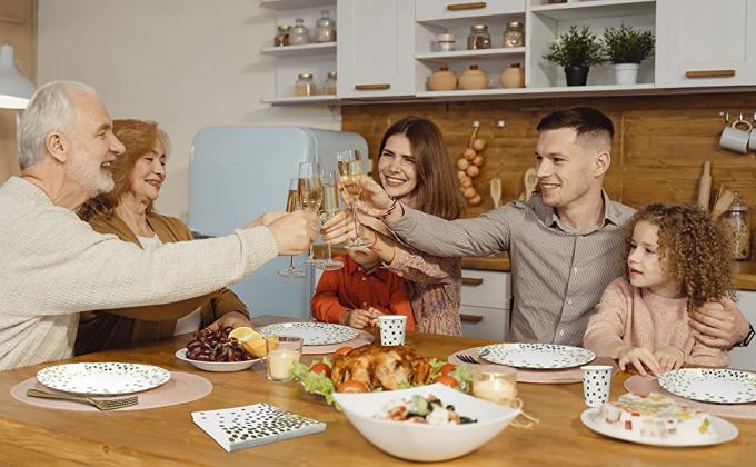 Party Supplies Plate, Cups, Spoons, Fork, Napkins, Dinner Set, Paper And Plastic Dinnerware Set, Tableware 1