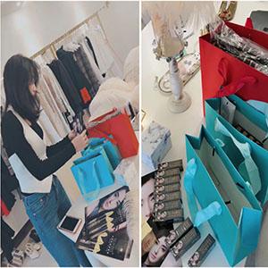 Bouquet Paper Gift Bag With Handles, Wedding Party Bag, Square Paper Bag XL size, wrapping bags, gift boxes 6